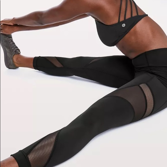 Lululemon women’s mesh leggings with side pockets - Picture 2 of 14